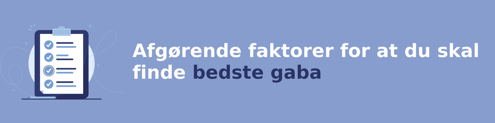 viktiga faktorer för att välja rätt gaba