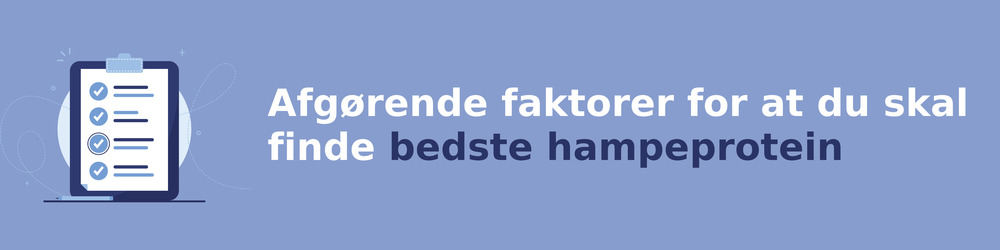 viktiga faktorer för att välja rätt hampeprotein