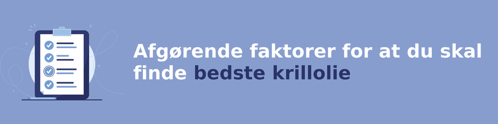 viktiga faktorer för att välja rätt krillolie