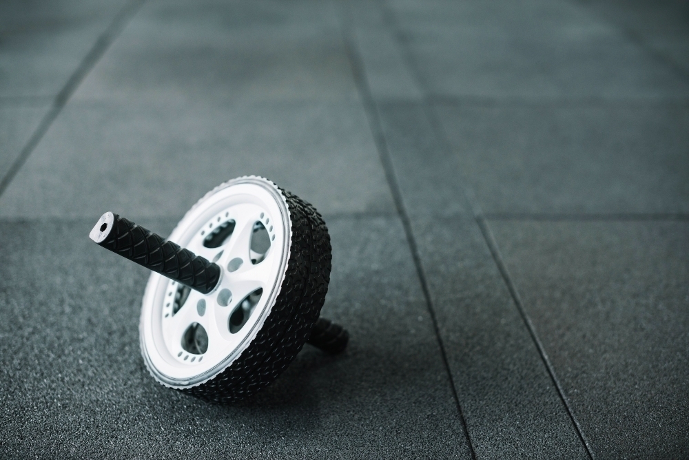 Ab wheel on floor