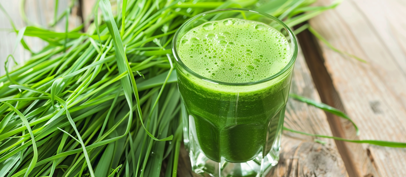 healthy wheat grass smoothie