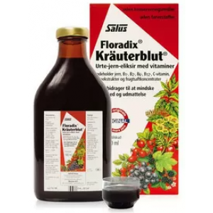Floradix Kräuterblut - 500 ml - Bedste flydende jerntilskud