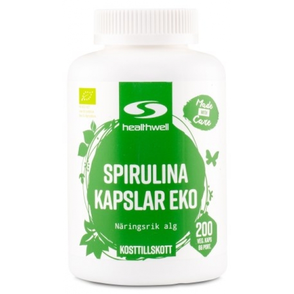 Healthwell Spirulina Kapsler ØKO