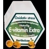 Berthelsen E-vitamin Extra 200 mg - 75 kaps.