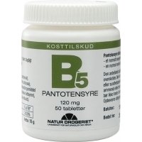 Natur-Drogeriet B5 Pantotensyre 120 mg - 50 tabl.