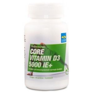 Core Vitamin D3 5000 IE+ - Bedste til prisen