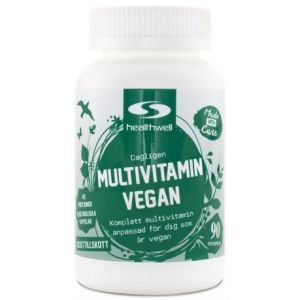 Healthwell Multivitamin Vegansk - Bedste multivitamin til veganer