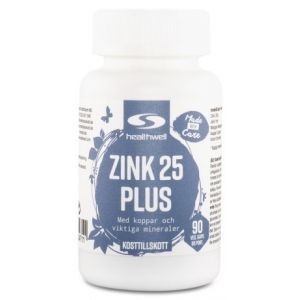 Healthwell Zink 25 Plus - Bedste premium zink
