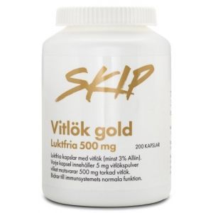 Skip Vitlök Gold - Bedste Lugtfrie hvidløgskapsler