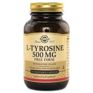 Solgar L-Tyrosine - Bedste premium tyrosin