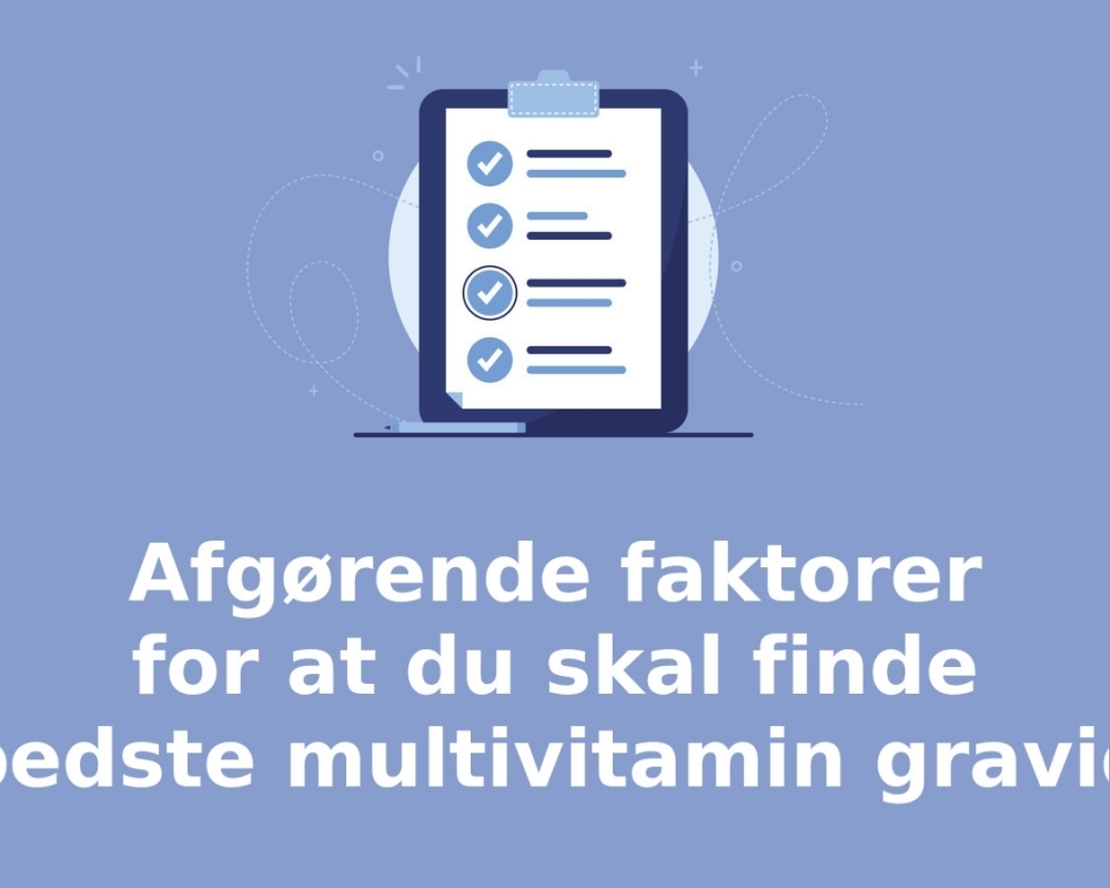 viktiga faktorer för att välja rätt multivitamin børn